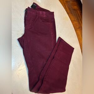 Ann Taylor Curvy Deep Red Pants